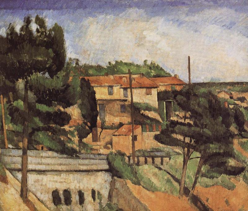 Paul Cezanne Railway Bridge Spain oil painting art